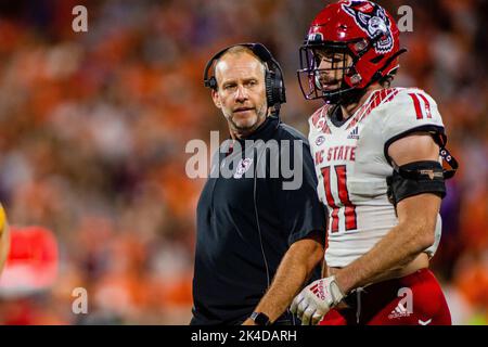 Clemson, Caroline du Sud, États-Unis. 1st octobre 2022. Le match de football de la NCAA au Memorial Stadiun à Clemson, SC. (Scott Kinser/CSM). Crédit : csm/Alay Live News Banque D'Images