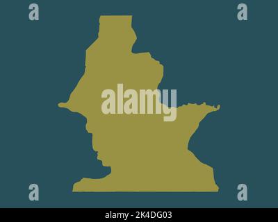 Centro sur, province de Guinée équatoriale. Forme de couleur unie Banque D'Images