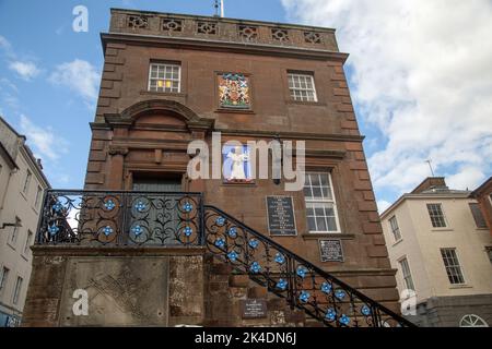 Dumfries, Écosse, 24 septembre 2022, Une vue de Midsteeple Banque D'Images