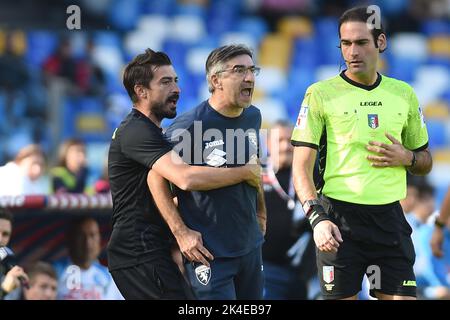 Naples, Italie. 1 octobre 2022. Ivan Juric entraîneur en chef du FC Torino pendant la série Un match entre le SSC Napoli et le FC Torino au Stadio Diego Armando Maradona Naples Italie le 01 octobre 2022. Credit:Franco Romano/Alamy Live News Banque D'Images