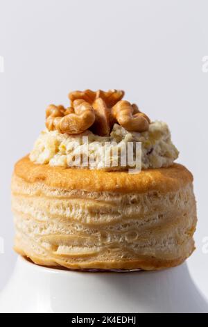 Ensemble de bouchée à la Reine appelé aussi généralement vol au vent Banque D'Images