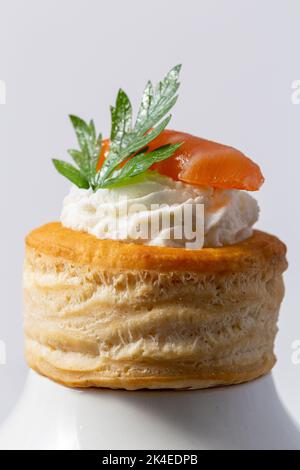 Ensemble de bouchée à la Reine appelé aussi généralement vol au vent Banque D'Images