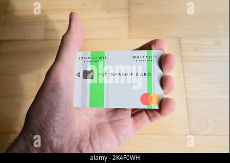 Carte de partenariat John Lewis. Banque D'Images