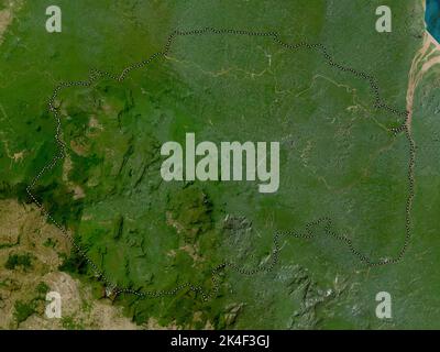 Cuyuni-Mazaruni, région du Guyana. Carte satellite basse résolution Banque D'Images