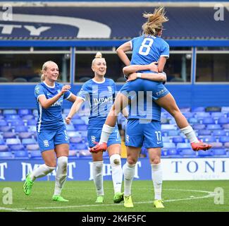 Birmingham, Royaume-Uni. 2nd octobre 2022. Birmingham, Royaume-Uni. 02nd octobre 2022. Birmingham, 2 octobre 2022 Birmingham fêtez le but 2nd lors du match de la coupe Conti des femmes entre Birmingham City et Brighton (Karl W Newton/SPP) Credit: SPP Sport Press photo. /Alamy Live News Banque D'Images