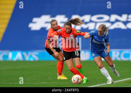 Birmingham, Royaume-Uni. 2nd octobre 2022. Birmingham, Royaume-Uni. 02nd octobre 2022. Birmingham, 2 octobre 2022 Ashley Hodson (Birmingham no 11 ) pendant le match de la coupe Conti féminin entre Birmingham City vs Brighton (Karl W Newton/SPP) crédit: SPP Sport Press photo. /Alamy Live News Banque D'Images