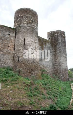 Tours du château de Pouance Banque D'Images