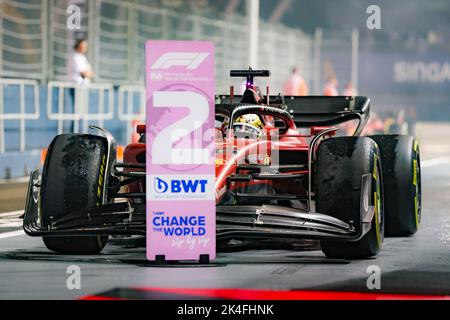 Singapour. 02nd octobre 2022. Au cours de la Formule 1 Singapore Airlines Grand Prix de Singapour 2022, 17th tour du Championnat du monde de Formule 1 de la FIA 2022 de 30 septembre à 02 octobre 2022 sur le circuit de rue de Marina Bay, à Singapour - photo: Florent Gooden / DPPI/DPPI/LiveMedia crédit: Agence photo indépendante/Alamy Live News Banque D'Images