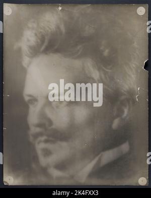 Août Strindberg, auteur (1849-1912), autoportrait. 1906-07. Pays nordiques Banque D'Images