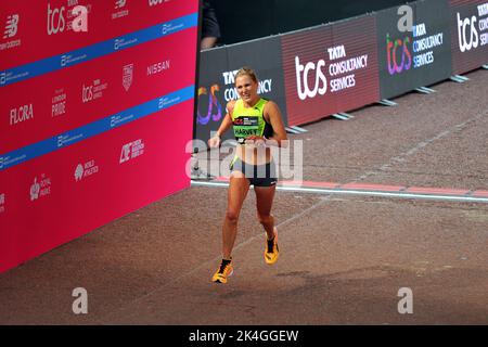 Londres, Royaume-Uni. 2nd octobre 2022. Finitions de coureurs Elite. Credit: JOHNNY ARMSTEAD/Alamy Live News Banque D'Images