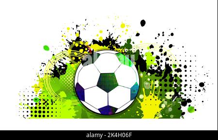 Abstraction ballon de football et des blots. Illustration vectorielle Illustration de Vecteur