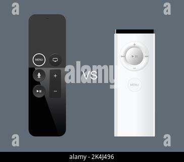 ancienne et nouvelle télécommande Illustration de Vecteur