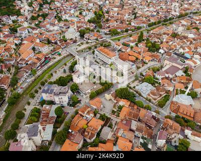 Vieille ville de Prizren. Destination touristique populaire au Kosovo. Ville historique et touristique située à Prizren. Balkans. Europe. Banque D'Images