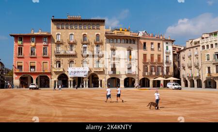 Plaça Major de Vic. La place principale, Vic, Espagne Banque D'Images