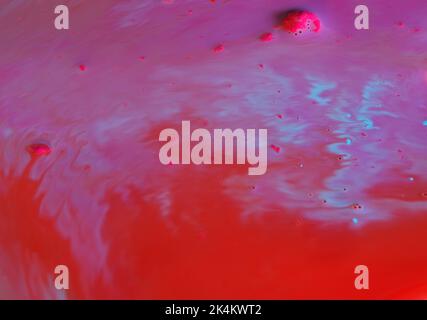 Couleurs rouges en acrylique Banque D'Images