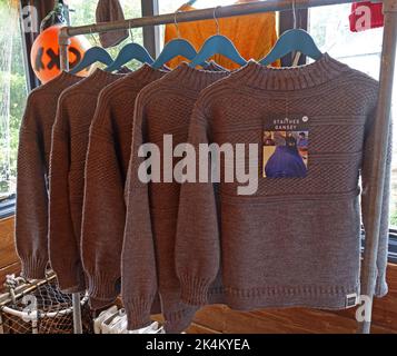 Staithes Fishermans Gansey, Robin Hoods Bay, Whitby, North Yorkshire, Angleterre, ROYAUME-UNI, YO22 4RD Banque D'Images