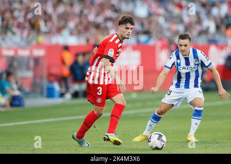 Gérone, Espagne. 2nd octobre 2022. Miguel Gutierrez (Gérone) football : match espagnol 'la Liga Santander' entre Gérone FC 3-5 Real Sociedad à l'Estadi Montilivi à Gérone, Espagne . Crédit: Mutsu Kawamori/AFLO/Alay Live News Banque D'Images