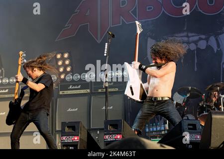 AIRBOURNE HELLFEST, Clisson, FRANCE, 17/06/2017 Florent 'MrCrash' B. Banque D'Images