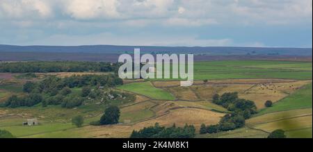 Vue sur les Yorkshire Moors Banque D'Images