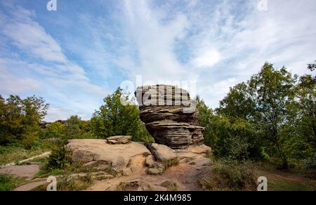 Le Yorkshire de la confiance nationale de Brimham Rocks Banque D'Images