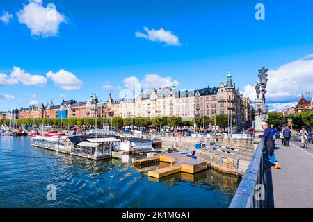 Strandvägen, Östermalm, Stockholm, Suède Banque D'Images