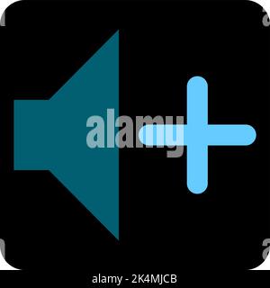 Augmentation du volume du téléphone, illustration, vecteur sur fond blanc. Illustration de Vecteur