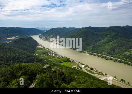 Danube à Wachau, Autriche Banque D'Images