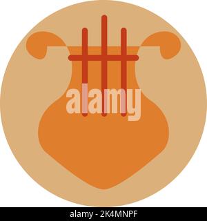 Instrument Lyre, illustration, vecteur sur fond blanc. Illustration de Vecteur