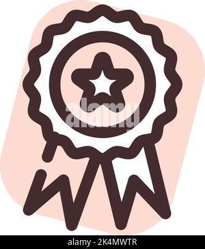 PET Award, illustration, vecteur sur fond blanc. Illustration de Vecteur