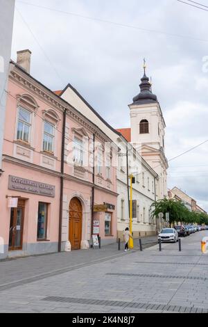 Église de la Sainte Trinité dans la ville de Trnava, Slovaquie. Banque D'Images