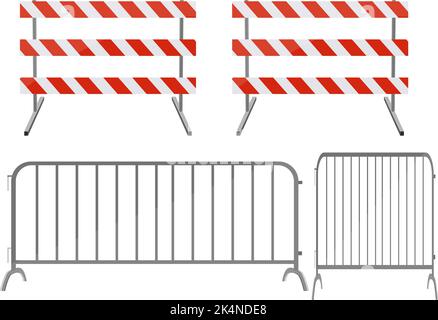 Barricade multiple, illustration, vecteur sur fond blanc. Illustration de Vecteur