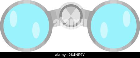 Jumelles grises, illustration, vecteur sur fond blanc. Illustration de Vecteur