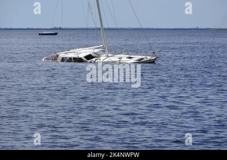 Ouragan Ian dévastation Punta Gorda, FL Banque D'Images