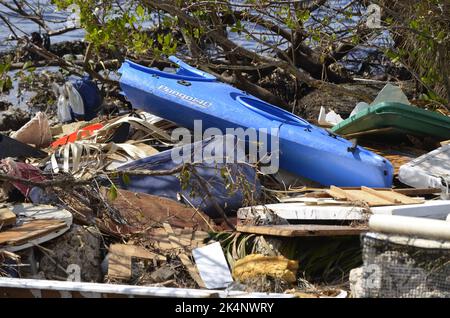 Ouragan Ian dévastation Punta Gorda, FL Banque D'Images