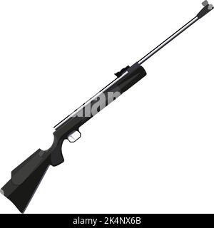 Fusil, illustration, vecteur sur fond blanc. Illustration de Vecteur