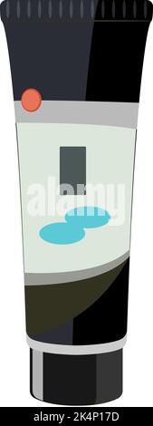 Charbon de bois en tube, illustration, vecteur sur fond blanc. Illustration de Vecteur