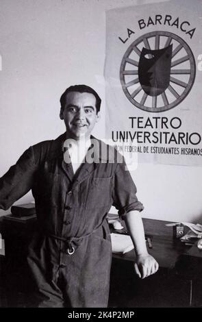 Federico del Sagrado Corazón de Jesús García Lorca (1898 – 1936), connu sous le nom de Federico García Lorca, poète espagnol Banque D'Images
