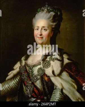 Catherine II (née Sophie d'Anhalt-Zerbst; 1729 – 1796), la plus connue sous le nom de Catherine la Grande, est la dernière impératrice de Russie (1762 à 1796) Banque D'Images