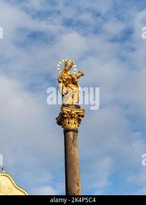 Plzen, République Tchèque - 15 août 2018: Centre ville et bâtiments historiques Banque D'Images