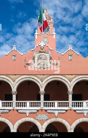 Le Palais municipal de Merida au Mexique Banque D'Images