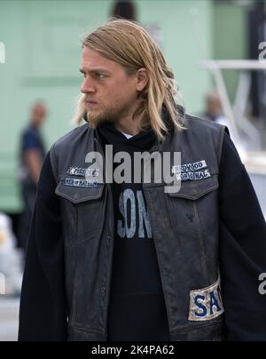 CHARLIE HUNNAM, fils de l'anarchie, 2008 Banque D'Images