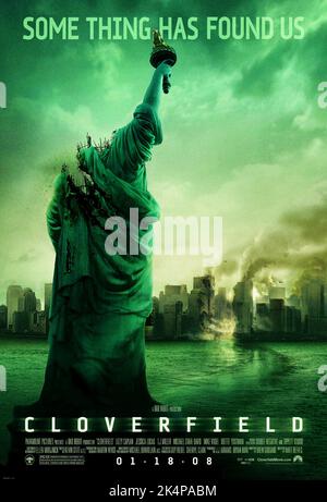 L'AFFICHE DE LA STATUE DE LA LIBERTÉ DÉCAPITÉE, Cloverfield, 2008 Banque D'Images