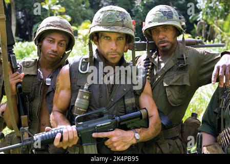 BRANDON T. JACKSON, Ben Stiller, ROBERT DOWNEY JR., Tropic Thunder, 2008 Banque D'Images