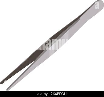 Brucelles grises, illustration, vecteur sur fond blanc. Illustration de Vecteur