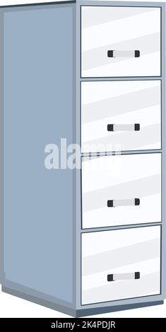 Classeur, illustration, vecteur sur fond blanc. Illustration de Vecteur