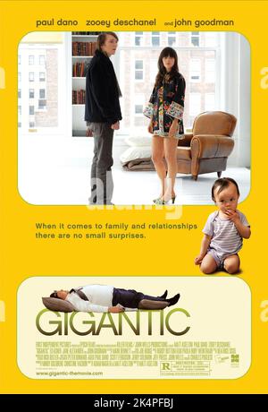 PAUL DANO, Zooey Deschanel, John Goodman, de l'affiche, 2008 gigantesque Banque D'Images