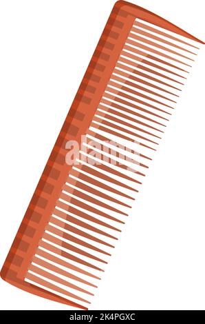 Peigne à cheveux rouge, illustration, vecteur sur fond blanc. Illustration de Vecteur