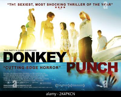 ROBERT BOULTER, SIAN BRECKIN, TOM BURKE, NICHOLA BURLEY, Julian Morris, JAY TAYLOR, JAIME WINSTONE, DONKEY PUNCH, 2008 Banque D'Images