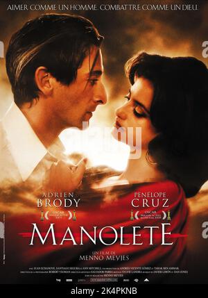 ADRIEN BRODY, AFFICHE DE PENELOPE CRUZ, LA PASSION À L'INTÉRIEUR, 2010 Banque D'Images