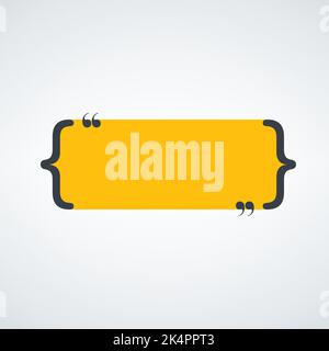 Symbole de guillemet. Icône crochet. Élément typographique. Illustration vectorielle de stock isolée sur fond blanc. Illustration de Vecteur